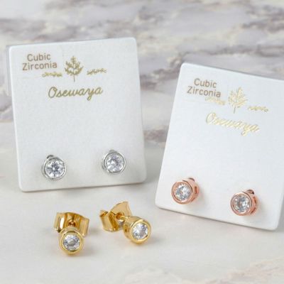 50%OFF｜ピアス トライアングル キュービックジルコニア パヴェ