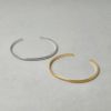 ブレスレット ニッケルフリー 丸甲 幅3mm ハーフバングル 日本製 Made in Japan[お世話や][osewaya]