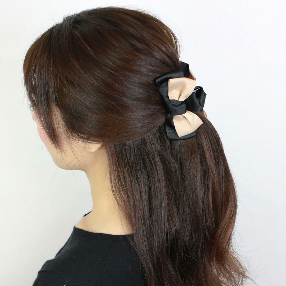 ヘアクリップ バイカラー グログラン リボン バンスクリップ Osewayaオンラインストア ヘアクリップ バイカラー グログラン リボン バンスクリップ Osewayaオンラインストア