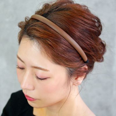 カチューシャ リボン ワイヤー入り リブ素材 ヘアバンド レッド ネイビー グリーン Osewayaオンラインストア