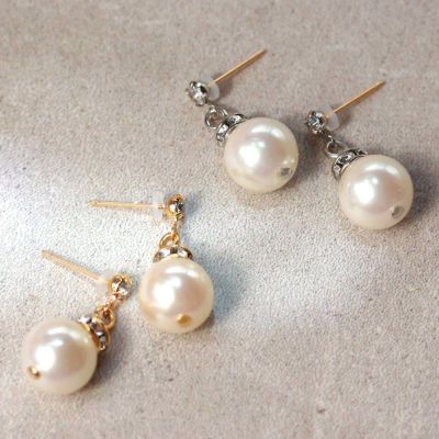 ピアス 貝パール 6mm 18金 K18 ポストピアス | OSEWAYAオンライン