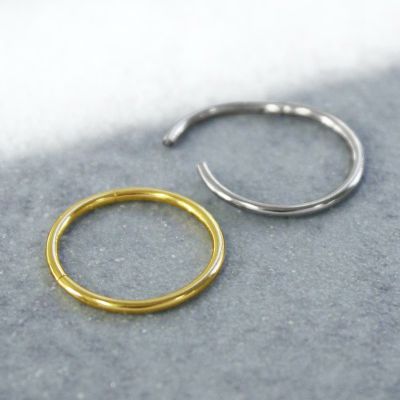 ボディピアス ステンレス フープ ワンタッチ セグメントリング 16G