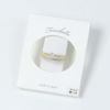 【Finobelle】ジャパンプレミアム 22金厚メッキ SHINE スクエアカット 11号 2本セット リング 指輪