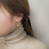 【LIMITED NUMBER】Vintage Collection ニッケルフリー フラワーボタン チタンポストピアス ディスクキャッチ付き
