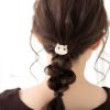 ヘアゴム ネコ メタル カラー ヘアポニー