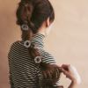 【LIMITED NUMBER】Hair Ornaments ヘアゴム ニッケルフリー ヴィンテージ風 サークル フラワー ヘアポニー ブレスポニー