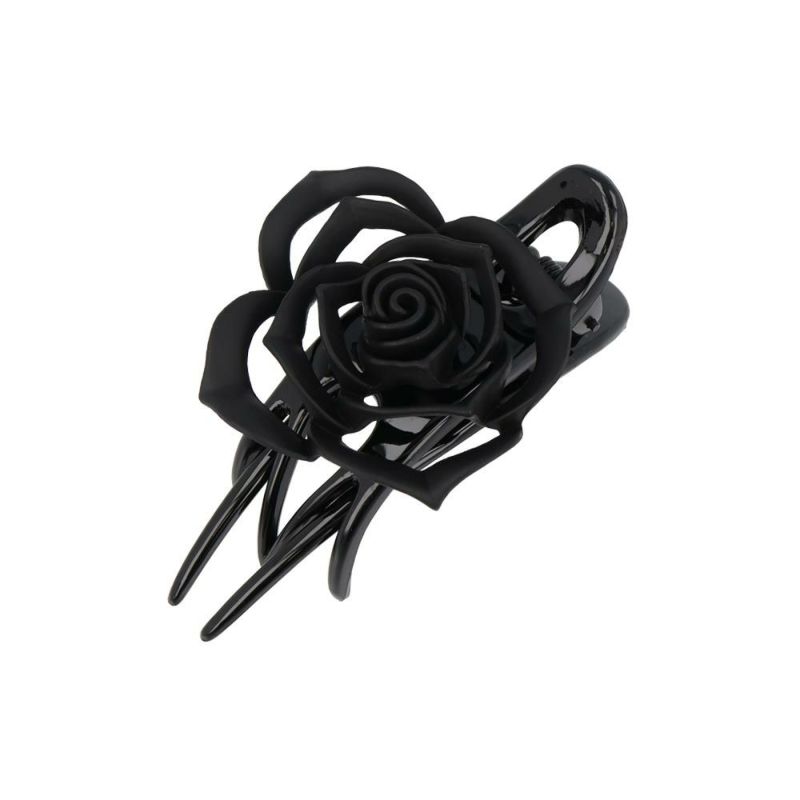 黒枠の薔薇モチーフミニバンスクリップ - 通販 - nickhealey.co.uk
