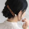 ヘアクリップ ベーシックカラー ゴールド フラワー 12.5cm ロング フォーククリップ クリップ