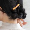 ヘアクリップ ベーシックカラー ゴールド フラワー ミニ 6.2cm クリップ