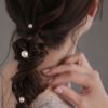 ヘアピン ニッケルフリー パール 8mm Uピン【1個販売】