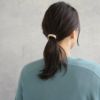 ヘアカフ スクエア メッシュ メタル カーブ ヘアポニー ポニーフック