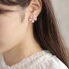 ピアス ニッケルフリー 桜 アクリル ストーン チタンポスト スタッドピアス