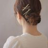ヘアピン チェーン メタル 5本セット アメピン