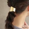 ヘアカフ 経年変化 BRASS しんちゅう ウェーブ ワイド プレート ニッケルフリー ケース入り