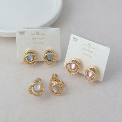 50%OFF｜イヤリング アクリル ひし形 ネジバネ式イヤリング | OSEWAYA