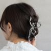 ヘアクリップ リボン メタル ビッグサイズ バンスクリップ