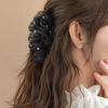 ヘアクリップ シフォン パール ボリューム バンスクリップ