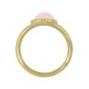 【Finobelle】Crystallia/LightTint Color リング ニッケルフリー ゴールド厚メッキ ガラス オーバル ピンク 13号 指輪