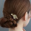 Classy GARDEN ヘアクリップ フラワー メタル ボリューム