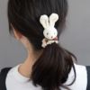 シュシュ うさぎ くま リボン ぬいぐるみ もこもこ ヘアゴム ヘアポニー