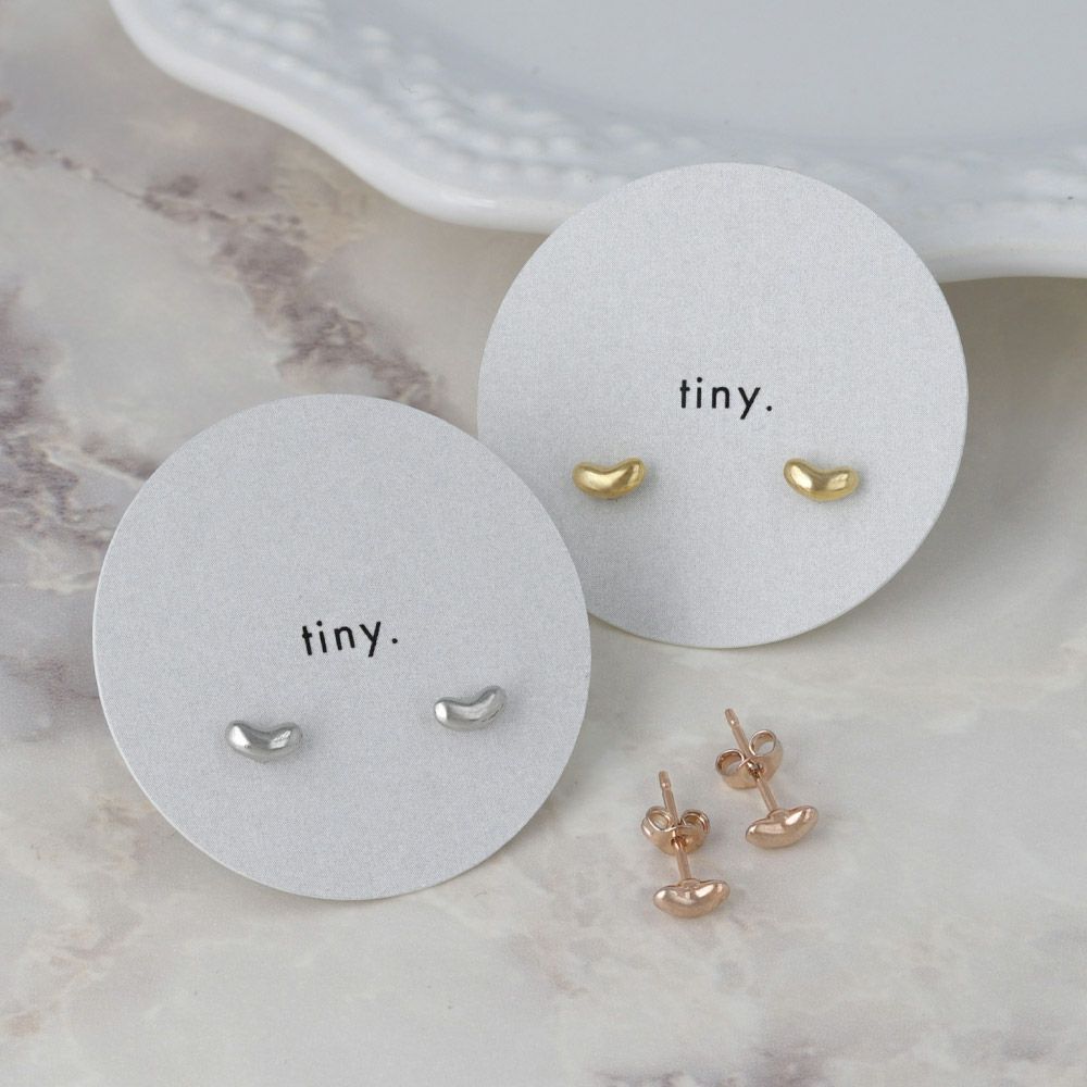 ピアス tiny. ニッケルフリー ビーンズ メタル スタッドピアス ...