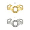 リング ステンレス デザイン チェーン フリーサイズ 指輪