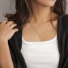 【Finobelle】necklace charm/選べるペンダントチャーム ゴールド厚メッキ ダイヤシェイプ 天然石 タンザナイト ネックレスチャーム ニッケルフリー