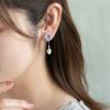 ピアス パンジー バックキャッチ チタンポスト スタッドピアス