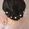 Classy GARDEN ヘアチャーム ミニ フラワー パール 5個セット