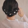 Classy GARDEN ヘアチャーム フラワー ペタル パール 5個セット