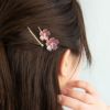 ヘアピン ニッケルフリー 桜 パール ストーン 2本セット アメピン