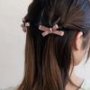 ヘアクリップ リボン 2個セット