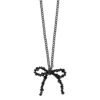 ネックレス beads accessory ニッケルフリー カットビーズ リボン サークルチェーン チョーカー