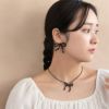 ピアス beads accessory ニッケルフリー カットビーズ リボン チタンポスト ドロップピアス