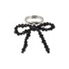 リング beads accessory ニッケルフリー カットビーズ リボン フリーサイズ 指輪
