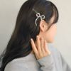 ヘアピン beads accessory パール リボン 2本セット アメピン カフピン