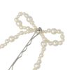 ヘアピン beads accessory パール リボン 2本セット アメピン カフピン
