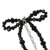 ヘアピン beads accessory カットビーズ リボン 2本セット アメピン カフピン