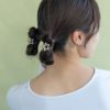 ヘアクリップ mini clip ニッケルフリー スター ハート リボン パール メタル 2個セット ミニ バンスクリップ