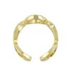 リング ニッケルフリー メタル サークル キュービックジルコニア フリーサイズ 指輪