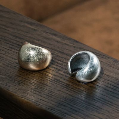 【LIMITED NUMBER】Vintage Like リング ニッケルフリー メタル ワイド ボリューム Pinky ring 5号 指輪