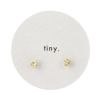 ピアス tiny. ニッケルフリー メタル クロス リング スタッドピアス