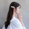 ヘアピン yura フラワー ローズ 巻きバラ 薔薇 フェイクレザー スリーピン